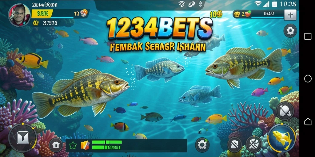 Tampilan gameplay Tembak Ikan yang seru di 1234BETS.