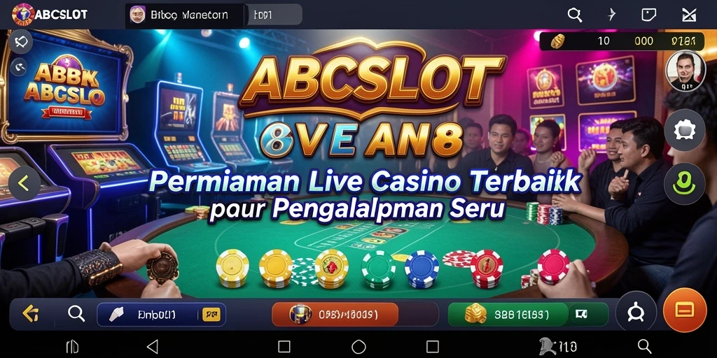 Tampilan gameplay seru dalam ABCSLOT Live Casino.