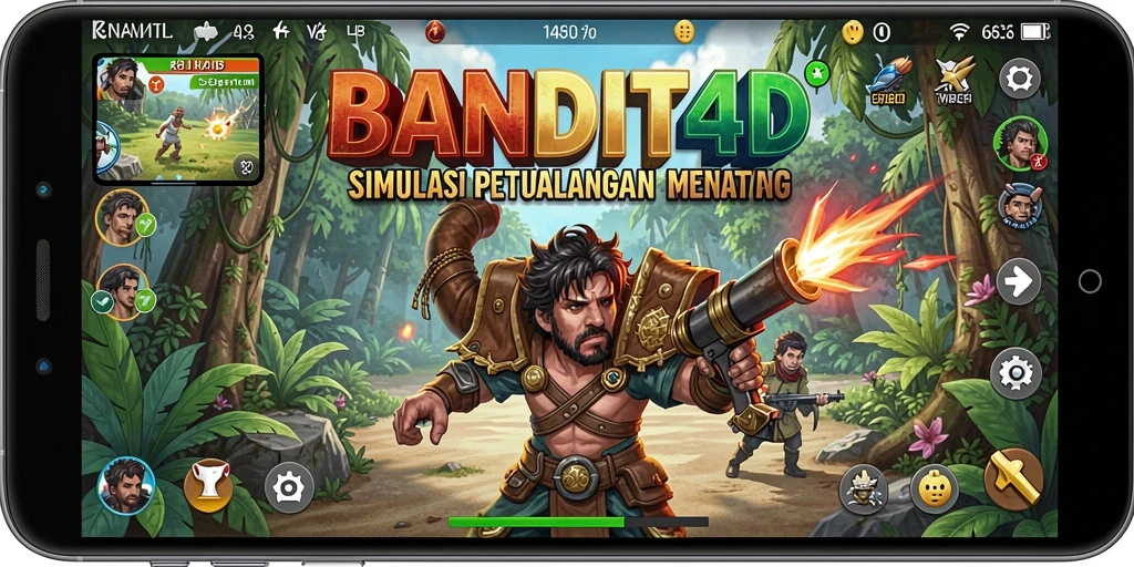Screenshot utama BANDIT4D menampilkan aksi mendebarkan dalam gameplay Simulation.