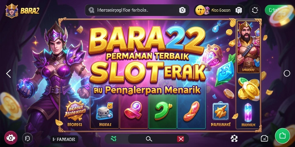 Tampilan gameplay menarik dari BARA22 dengan fitur slot yang mengesankan.