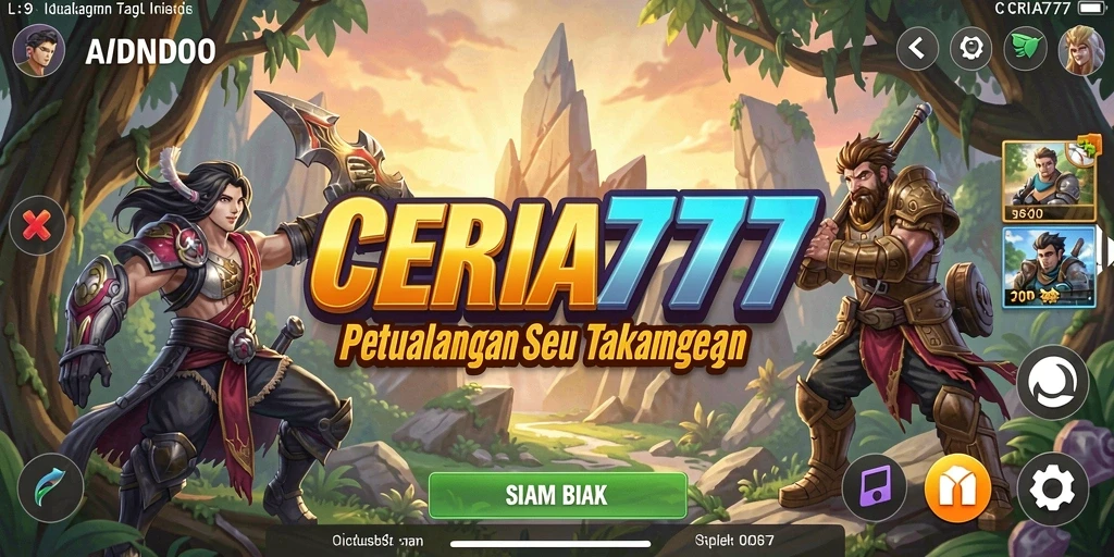 Screenshot menampilkan aksi seru dalam petualangan CERIA777.