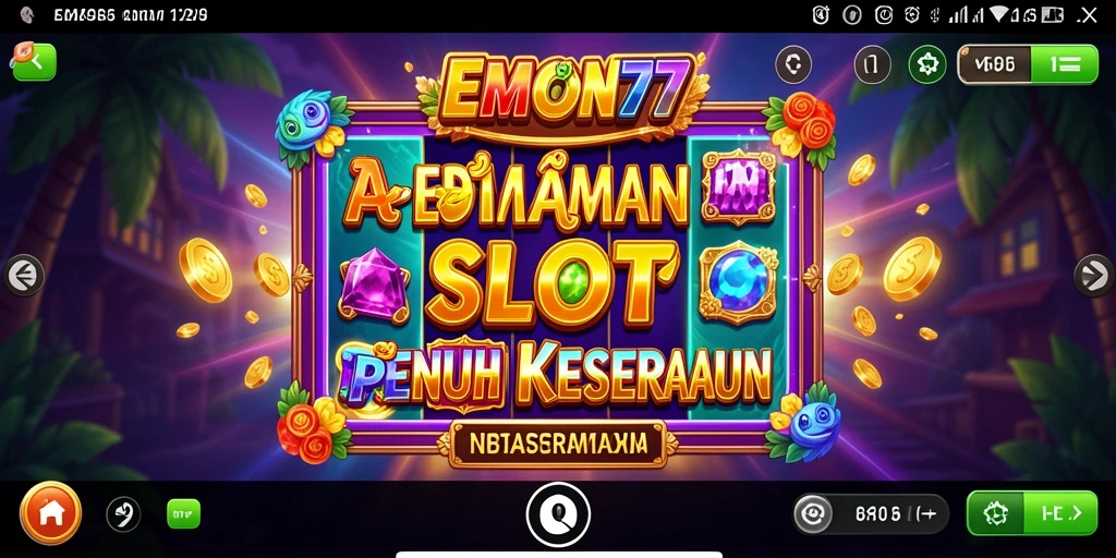 Tampilan menarik dari gameplay Slot EMON77 yang seru.