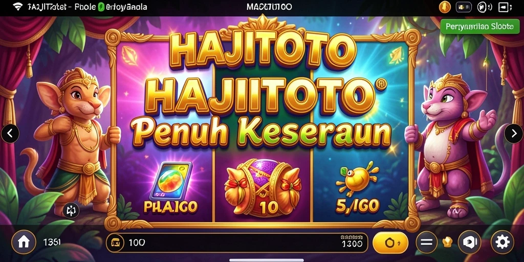 Screenshot gameplay HAJITOTO yang menampilkan mesin Slot yang menarik.