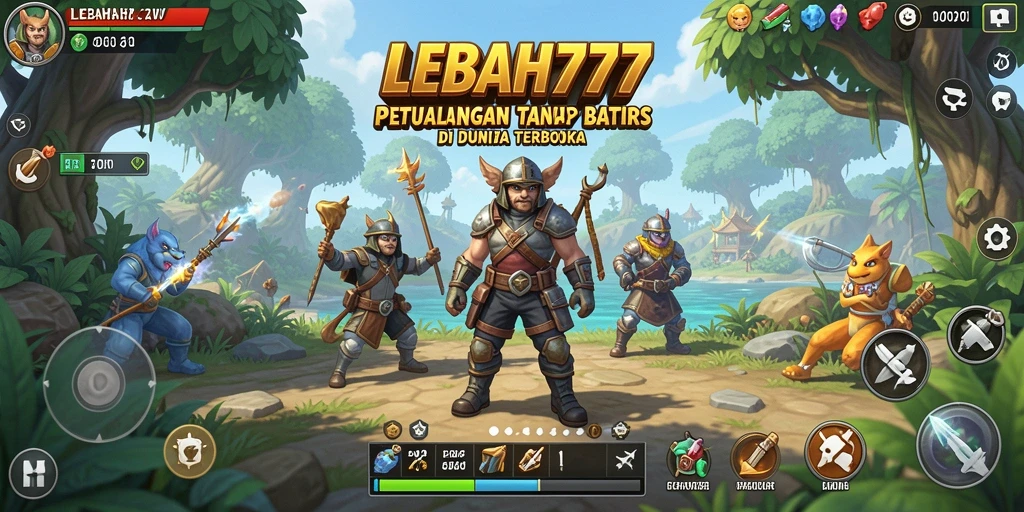 Tampilan menarik dari gameplay LEBAH777 di dunia terbuka.