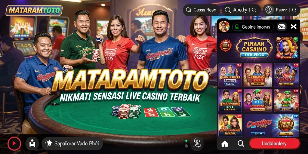 Gameplay Live Casino yang mendebarkan dan interaktif di MATARAMTOTO.