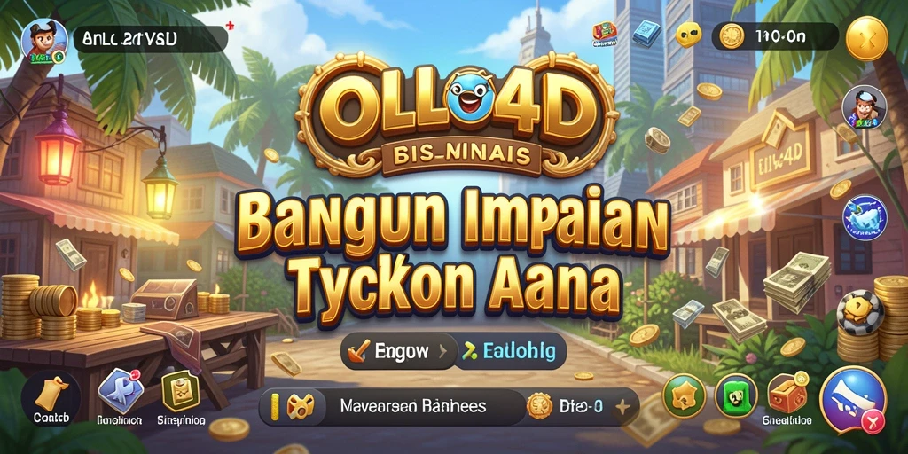Screenshot utama OLLO4D menampilkan dinamika gameplay Tycoon yang seru.