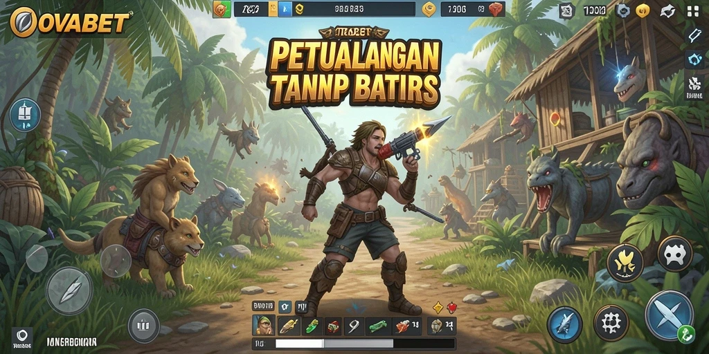 Tampilan gameplay Open World yang menawan dalam OVABET.