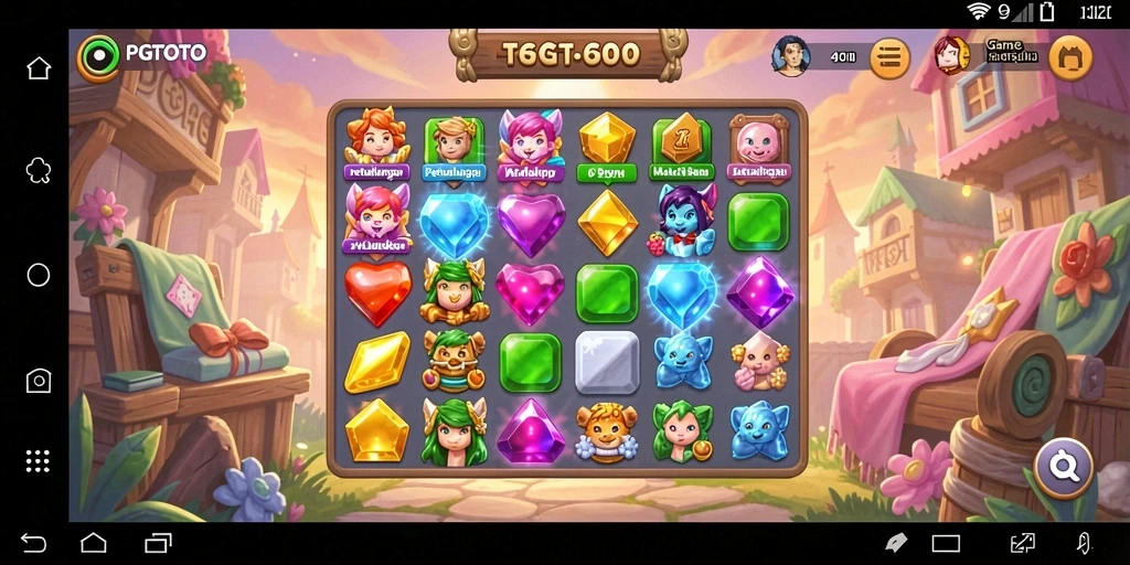 Tampilan gameplay PGTOTO yang penuh warna dan menarik.