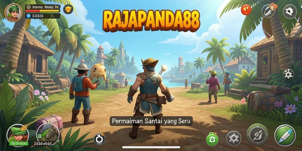 Tampilan menarik dari gameplay <strong>RAJAPANDA88</strong> dengan karakter-karakter lucu.