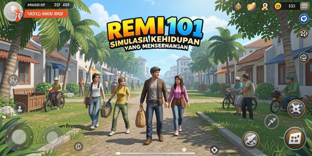 Screenshot gameplay REMI101 yang menampilkan pengalaman simulasi yang interaktif.