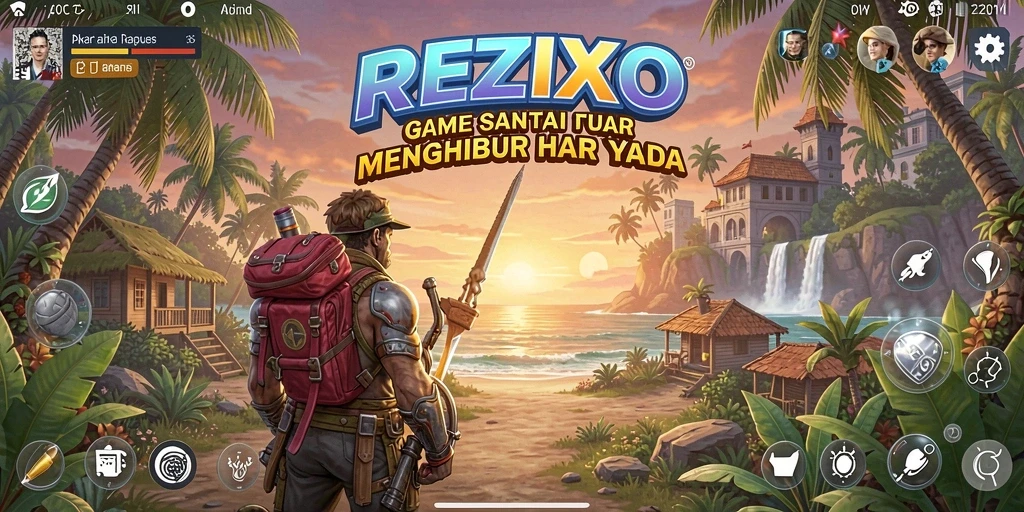 Tampilan gameplay menarik dari REZIXO yang santai dan menyenangkan.