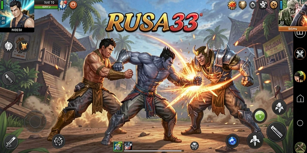 Tampilan menarik gameplay RUSA33 dalam aksi pertarungan.