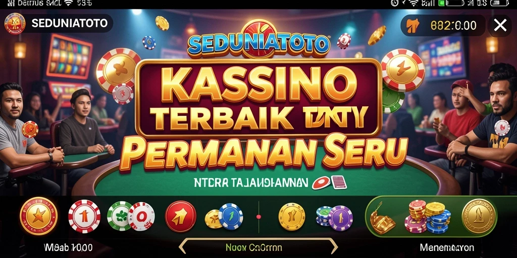 Tampilan menarik dari SEDUNIATOTO memperlihatkan keseruan permainan Kasino.