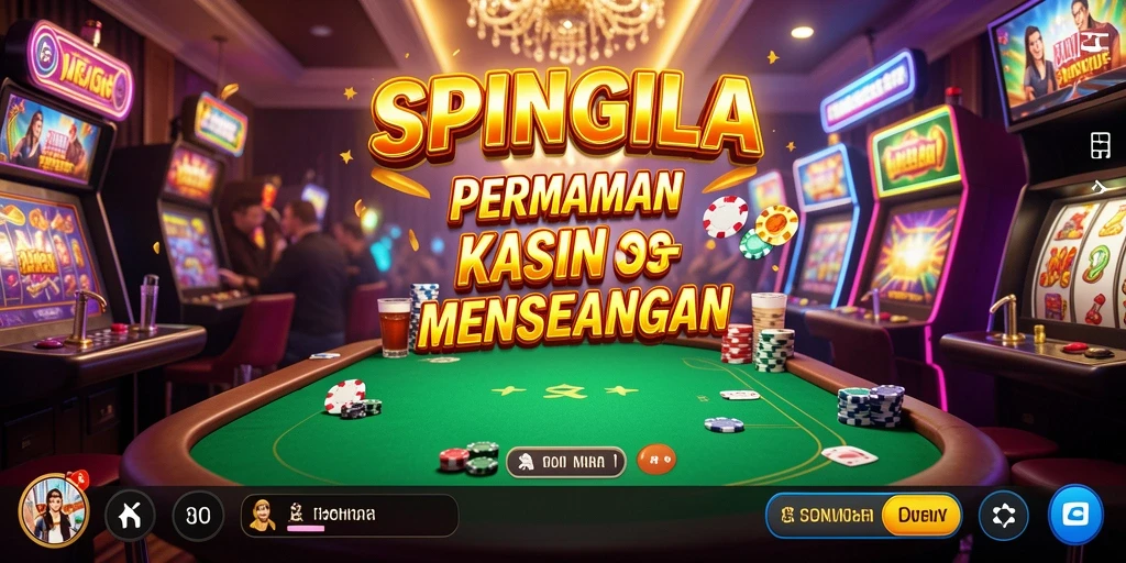 Tampilan menarik dari gameplay SPINGILA yang penuh dengan keseruan Kasino.