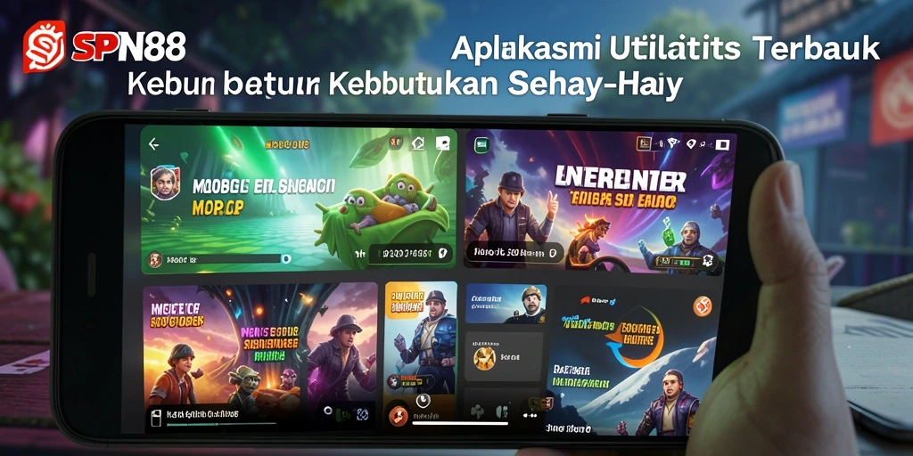 Screenshot SPN88 menampilkan antarmuka aplikasi Utility yang modern dan fungsional.