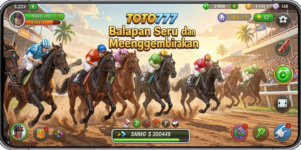 Gameplay menarik dalam TOTO777 dengan balapan yang seru dan mendebarkan.