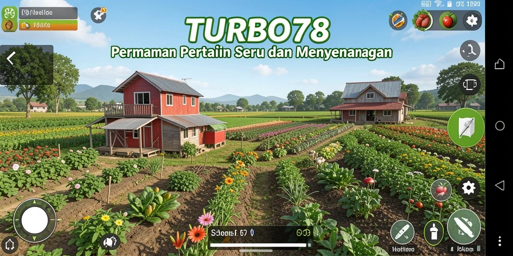 Tampilan gameplay yang memikat dalam TURBO78 menunjukkan pengalaman pertanian yang nyata.
