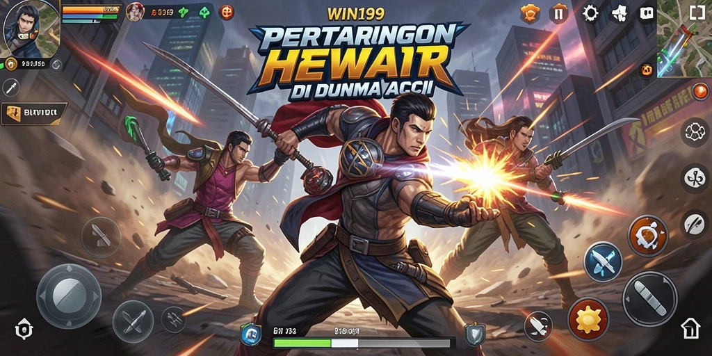 Tampilan gameplay hebat dari WIN199 dengan pertarungan aksi yang menegangkan.